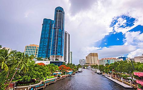 north lauderdale river and skyrise